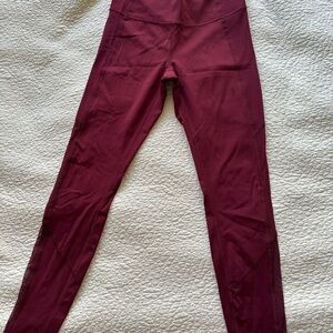 lululemon athletica maroon Leggings